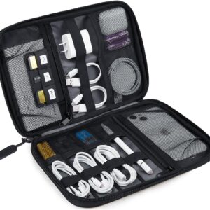 BAGSMART Electronics Organizer Travel Case – Cable, Charger & Gadget Storage Bag